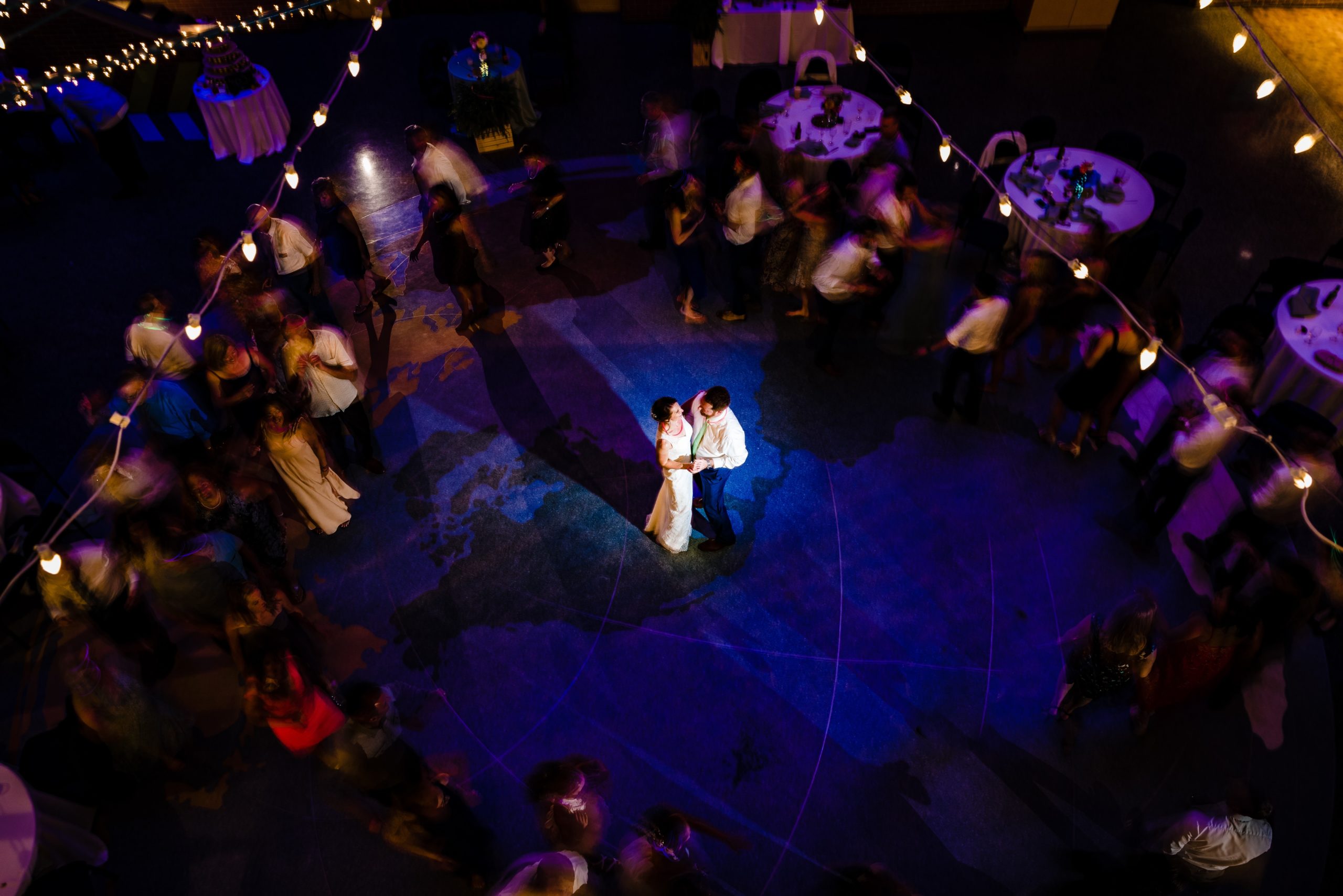 Having two photographers at your reception means you can get unique angles