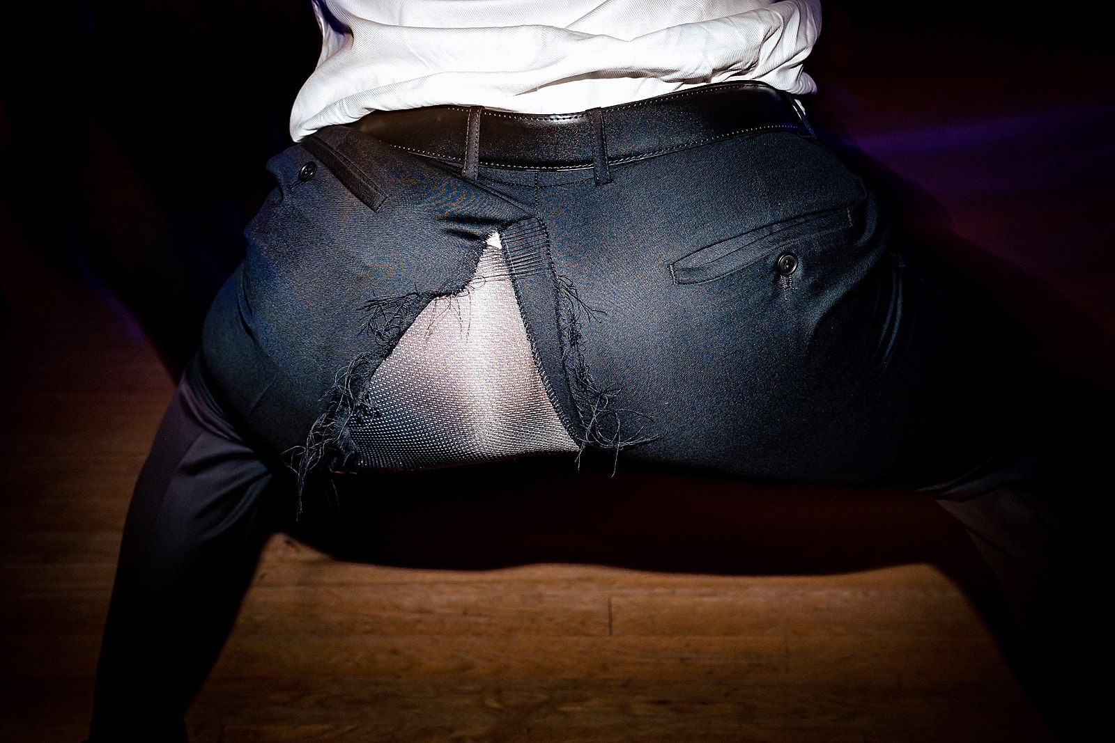 when you drop it like it's hot and accidentally split your pants...