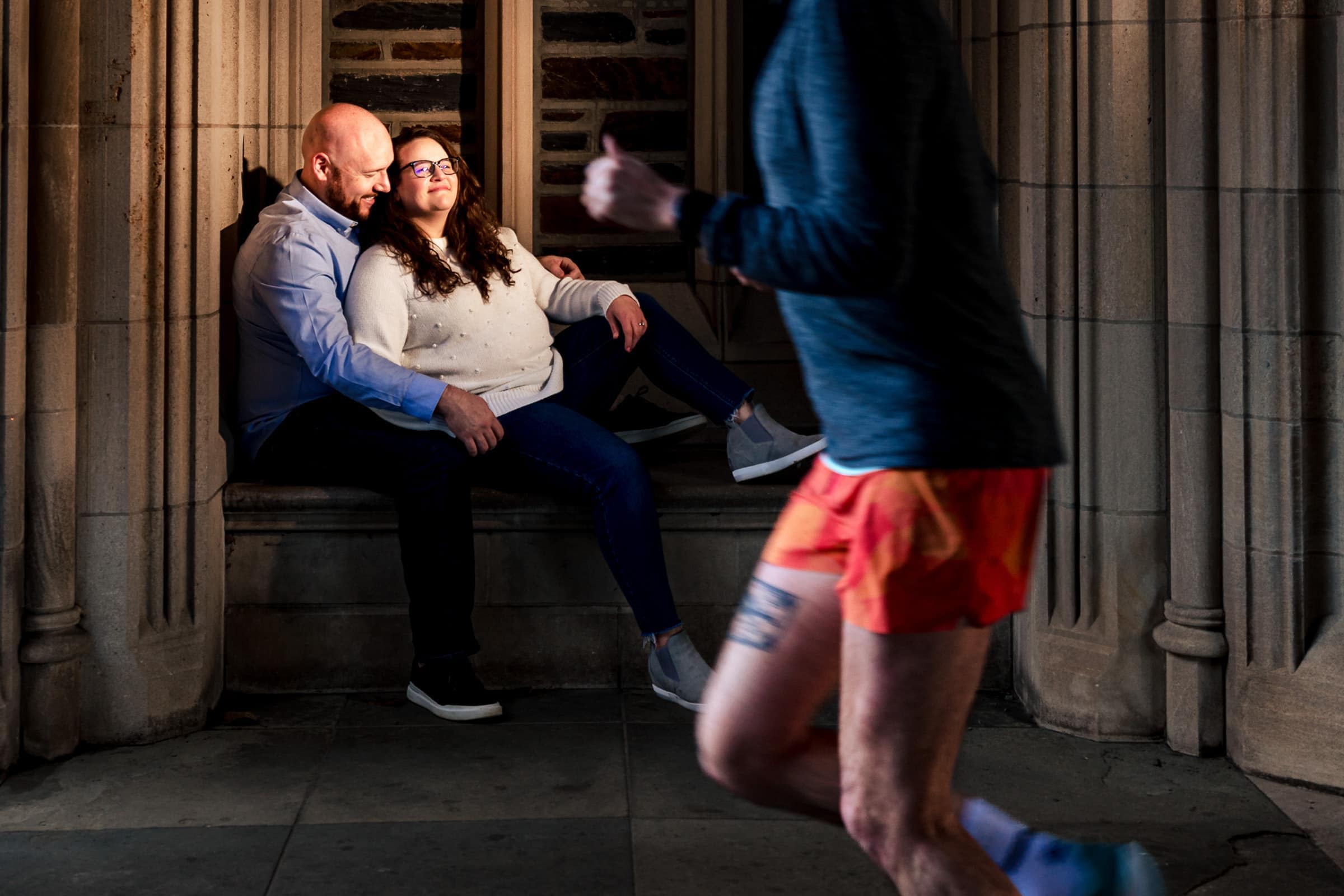 Duke campus engagement photos | photos by Kivus & Camera