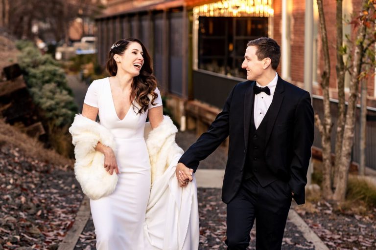 Emotional wedding photos from the Cotton Room in Durham, NC