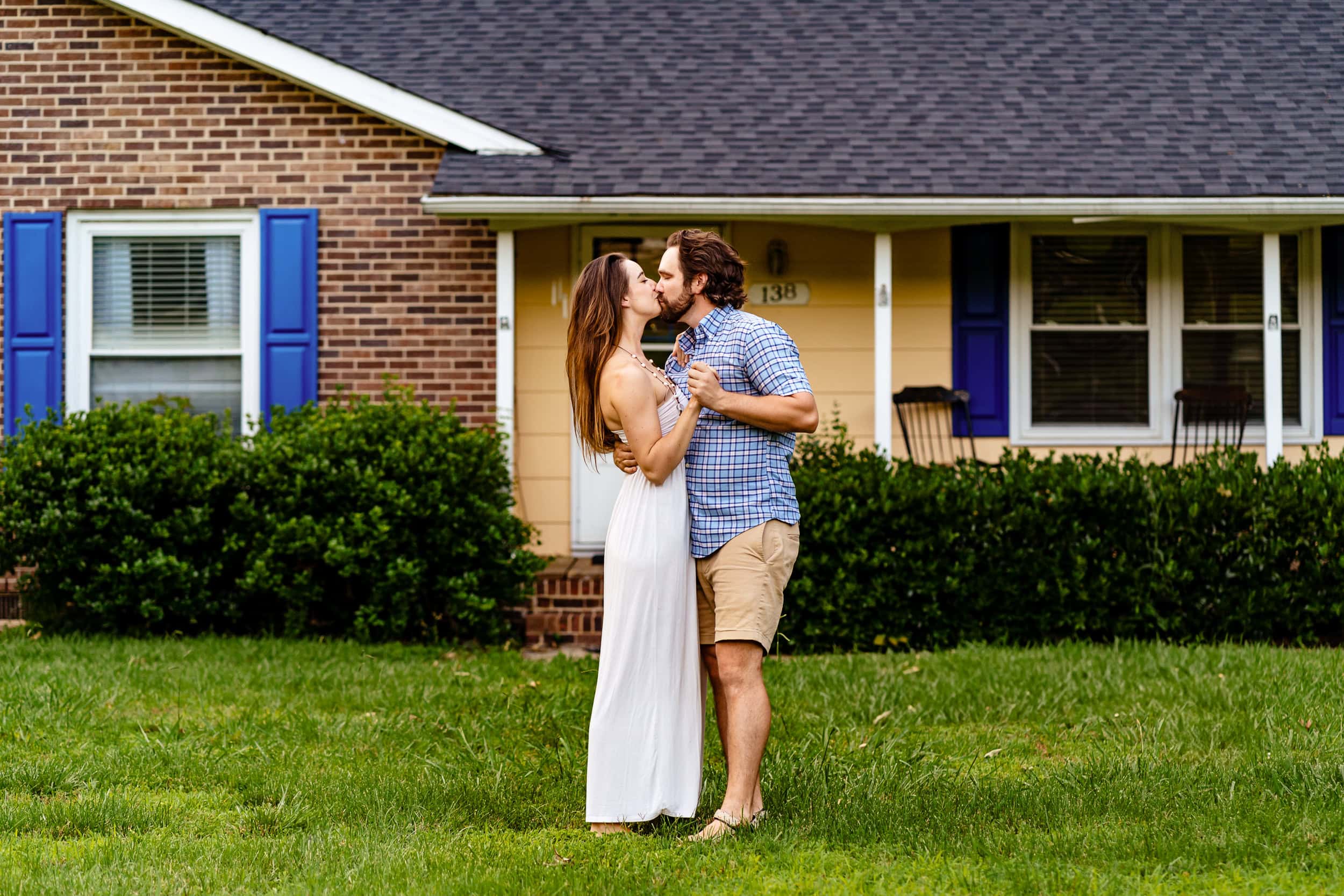 your house could be a fun engagement photo location