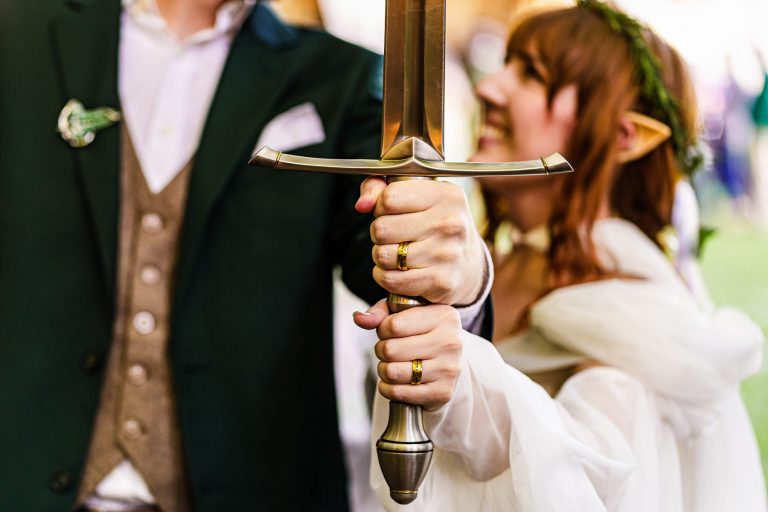 lord of the rings wedding photos by Kivus & Camera, nerdy wedding photographers