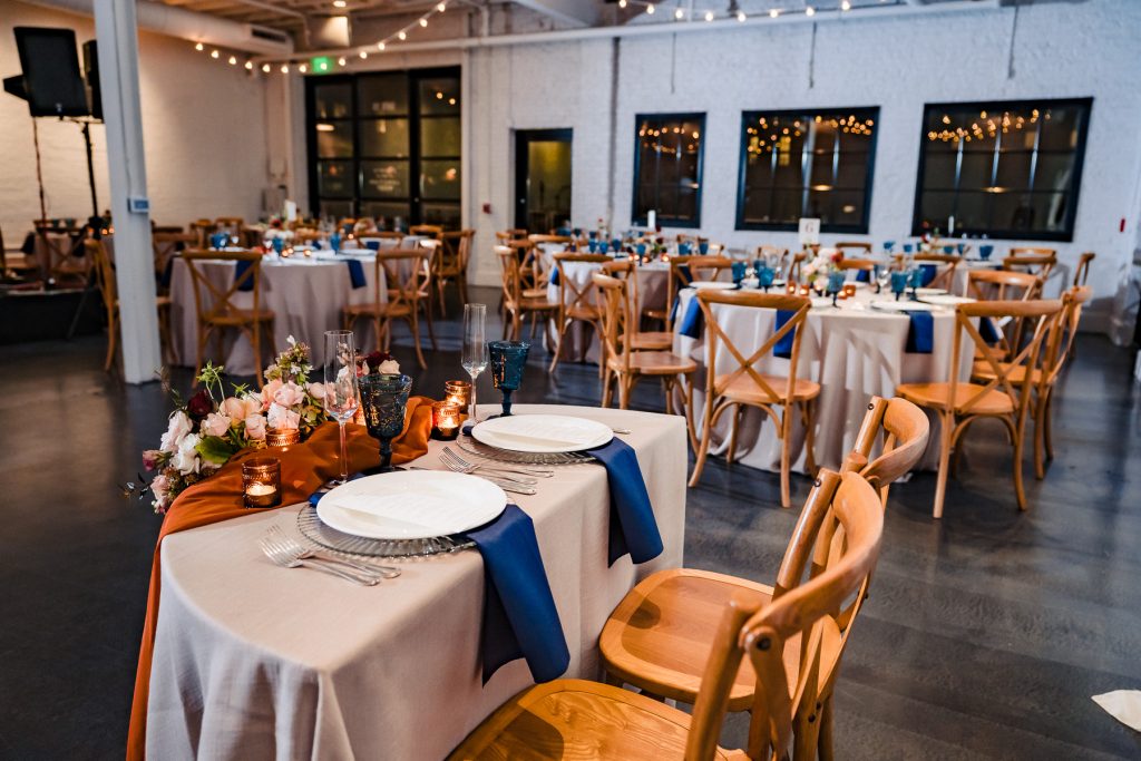 Junction West set up for a wedding reception
