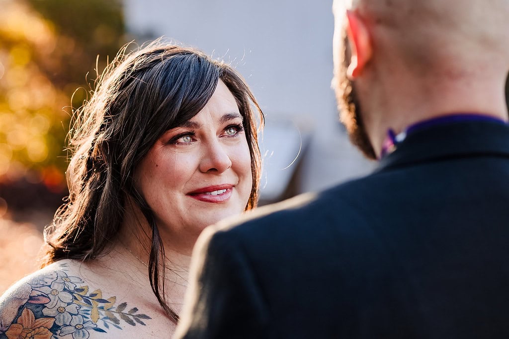 vow renewal at Tolkien wedding styled shoot