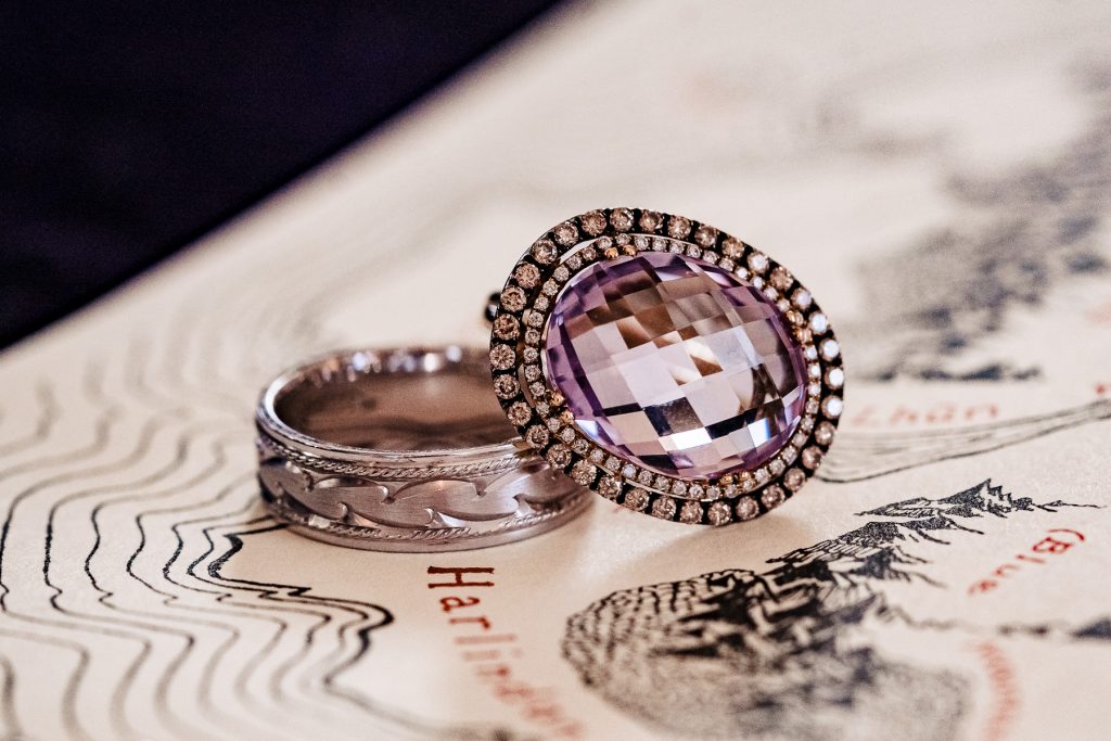 Jewelry for a Tolkien wedding styled shoot