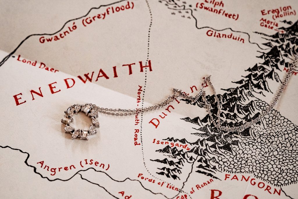 Jewelry for a Tolkien wedding styled shoot